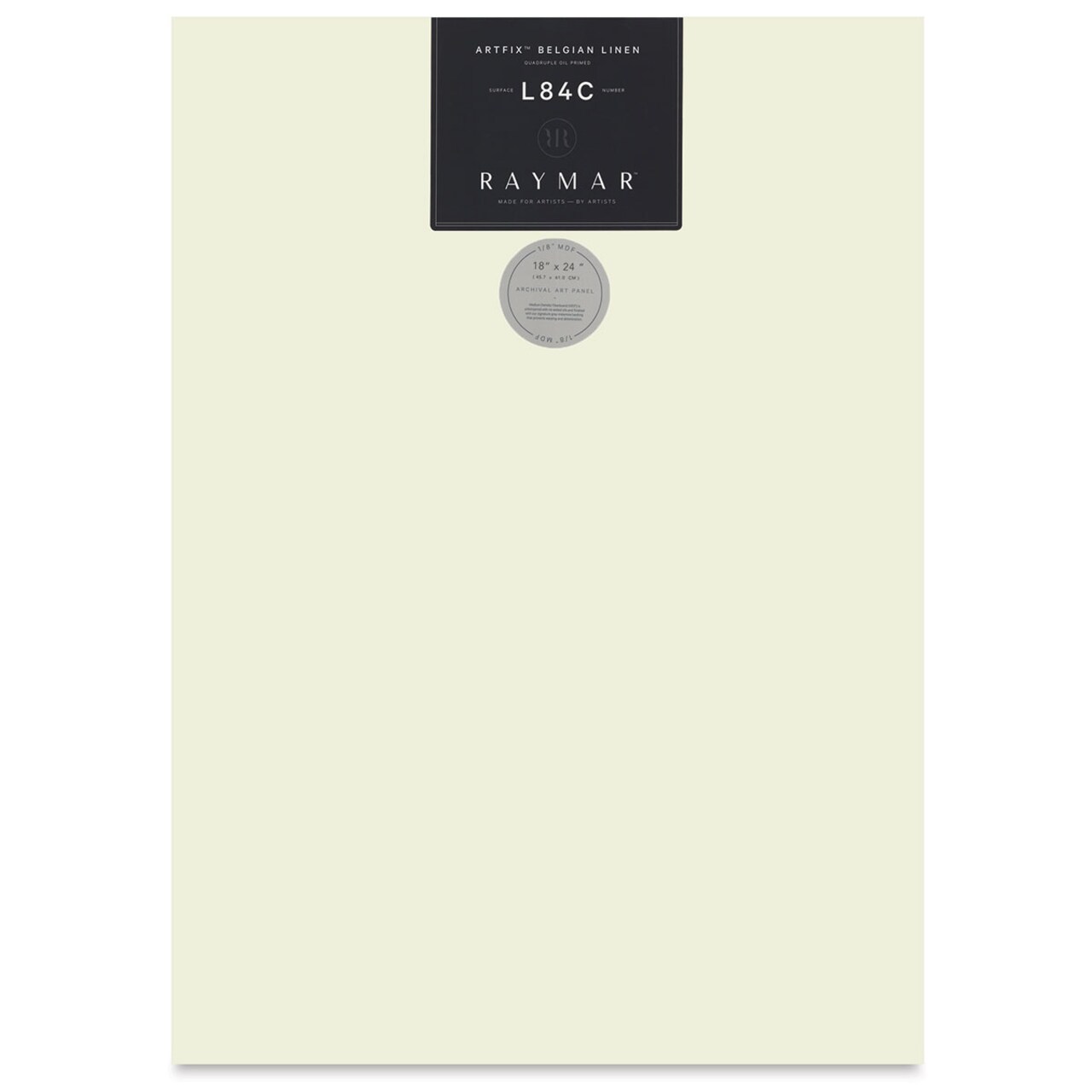 RayMar Artfix Belgian Linen Panel - 18" x 24", L84C, Quadruple Oil Primed